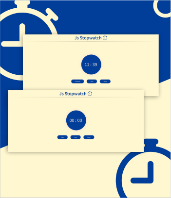 Js stopwatch project preview-image